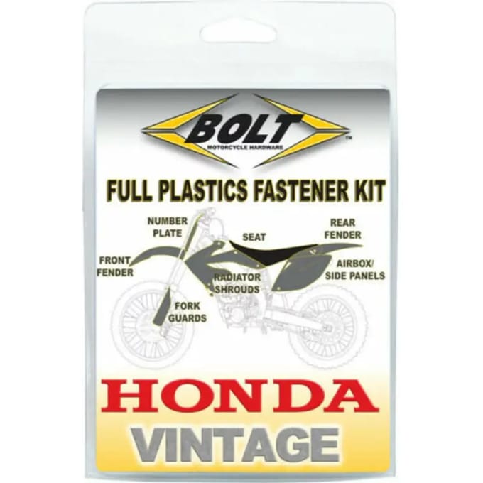 Kit voor motorplastic schroeven Bolt Honda CR125R
