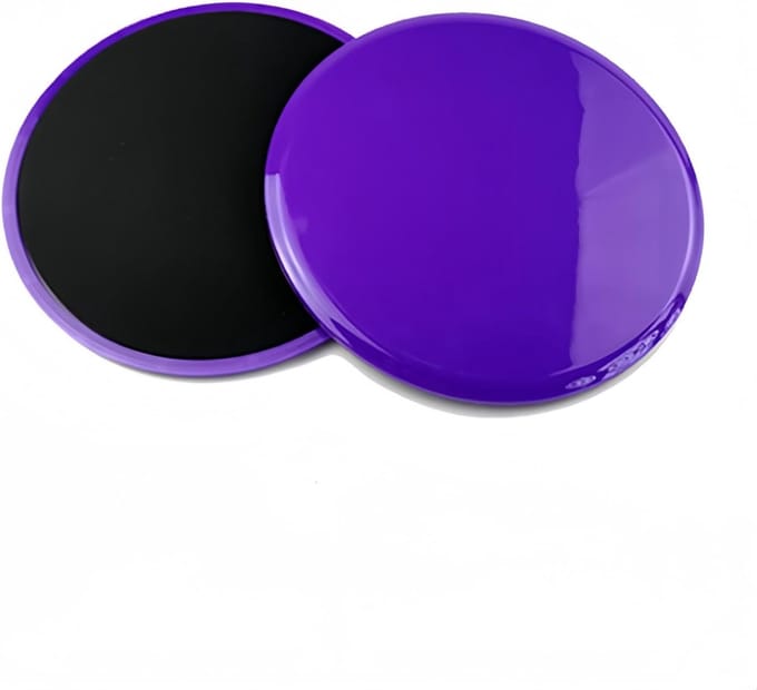 Oefening Core Sliders - Gliding Discs - Buik & Core - Dubbelzijdig Gebruik - 1778 cm Diameter - Paars