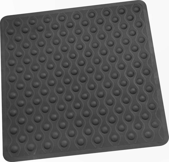 Papillon Antislip Douchemat - Rubber - 100 Zuignappen - 50x50 - Zwart