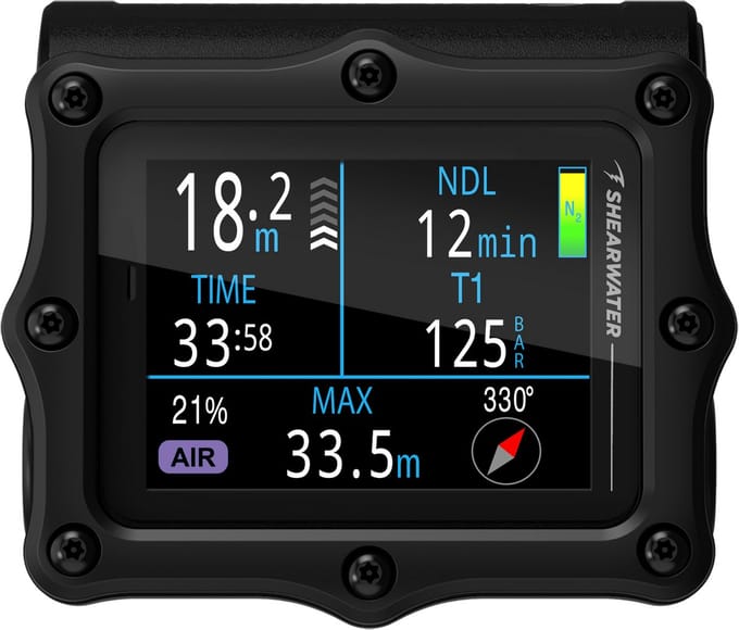 Shearwater Perdix 3 - Duikcomputer - Black