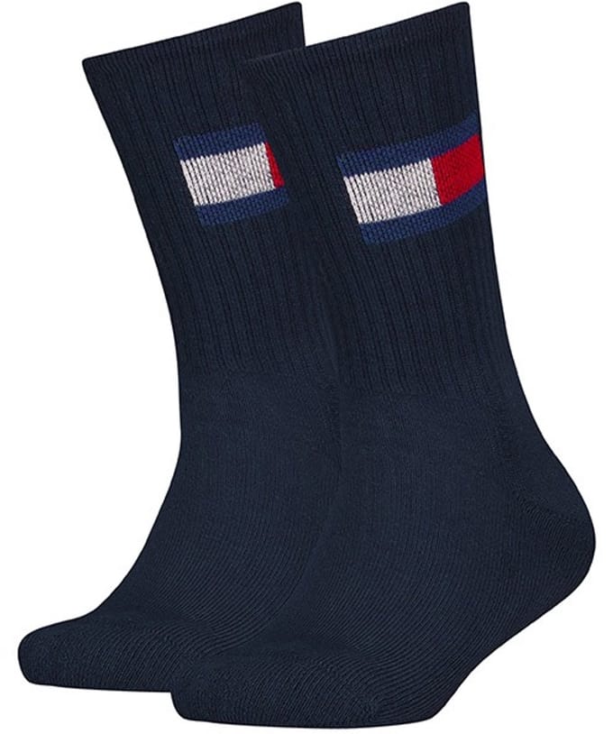 Tommy Hilfiger Kinder Sportsokken 2-Pack Navy