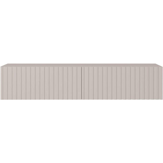 Selsey Telire - RTV kast 138,6 cm - Grijs beige met lamellenfront