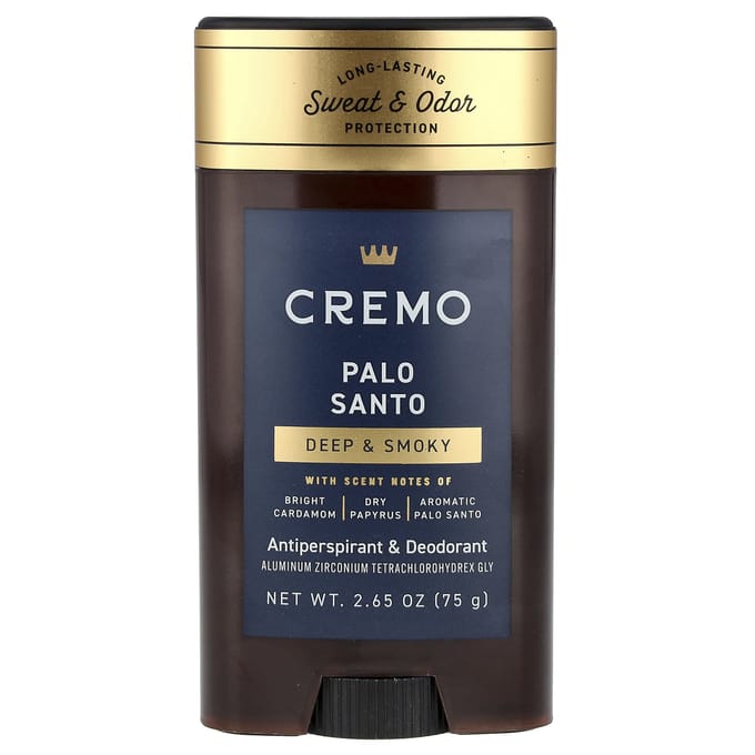Cremo, Antiperspirant & Deodorant, Palo Santo, 75g (2.65oz) beige
