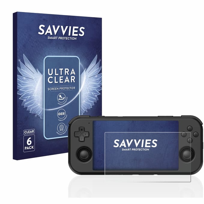 Savvies - Screenprotector voor Retroid Pocket 3 - Folie Beschermfolie transparant 6 Stuks