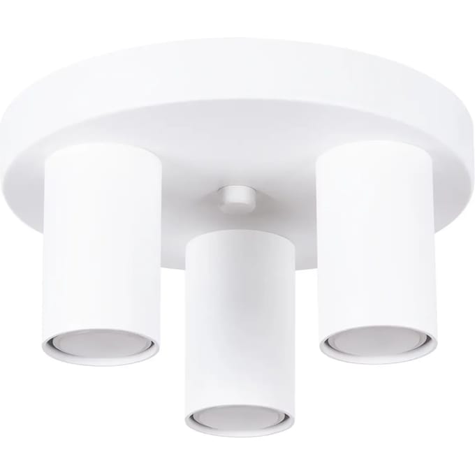 Sollux Lighting Plafondlamp Lagos - GU10 - wit - staal - 12x25x25cm