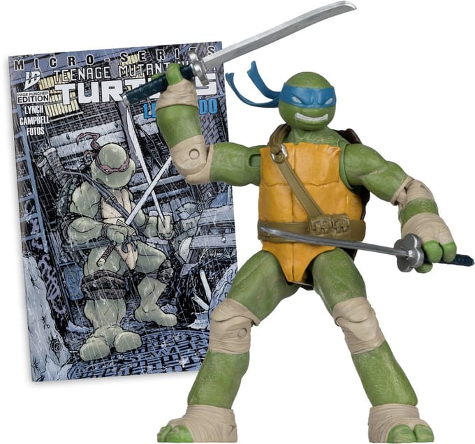 McFarlane Toys Teenage Mutant Ninja Turtles - Actiefiguur - Leonardo met Comic Page Punchers