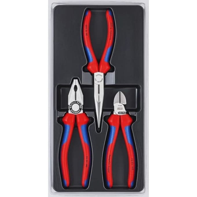 Knipex 00 20 11 Tangenset Werkplaats 3-delig