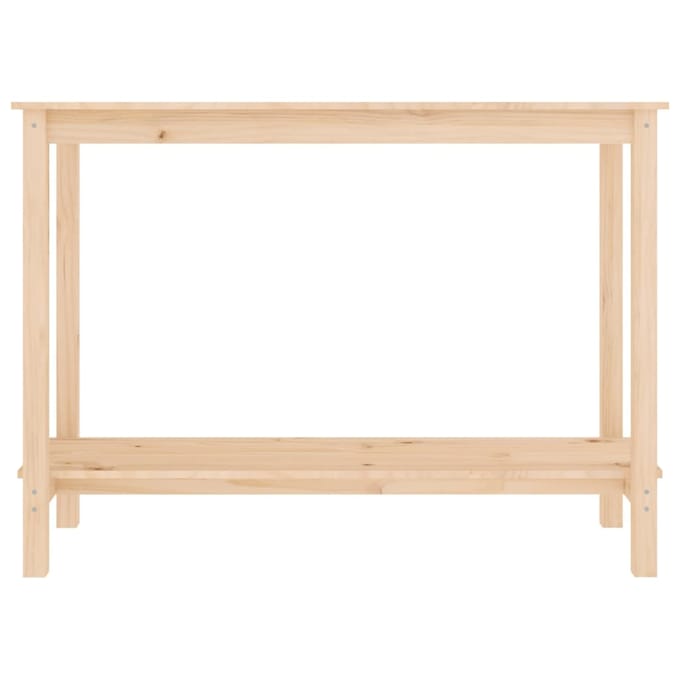 vidaXL - Wandtafel - 110x40x80 - cm - massief - grenenhout