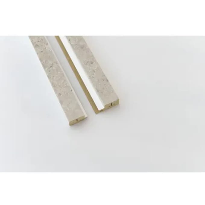Maestro Latt Afwerkprofielset - Ceppo Beige + White - 277cm - 71x16mm