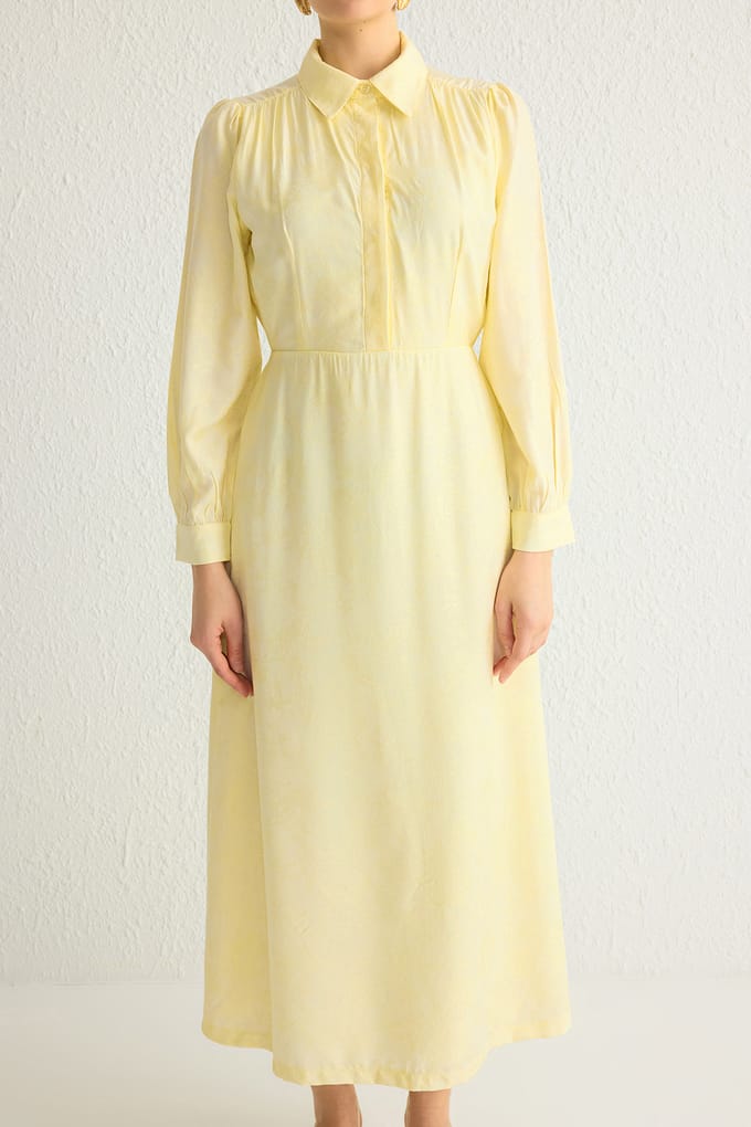 Gelb Hijab Jurk