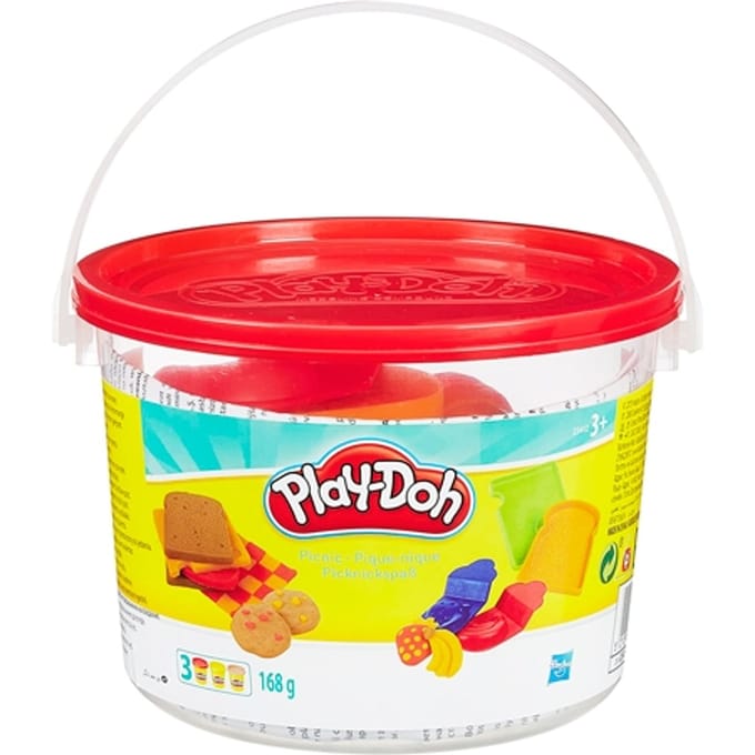 Play-Doh - Mini Bucket - Dieren, Picnic, Cijfers, Strand - Klei - Speelset