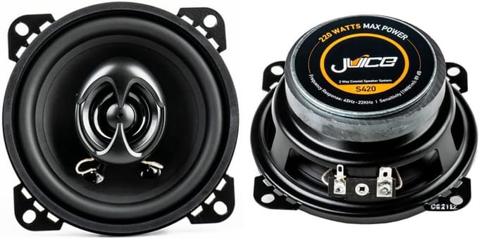 4 Inch 10 cm 2-Weg Coaxiale Auto Luidsprekers voor Deur of Plank, 220 Watt Piekvermogen