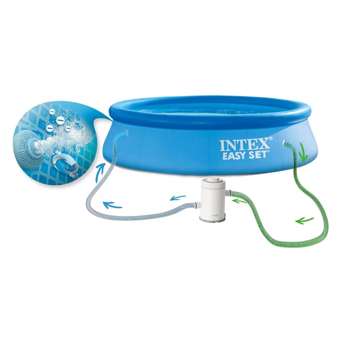 Intex Easy Set - Opblaasbaar Zwembad - 244x61 cm - Blauw - (28108NP)