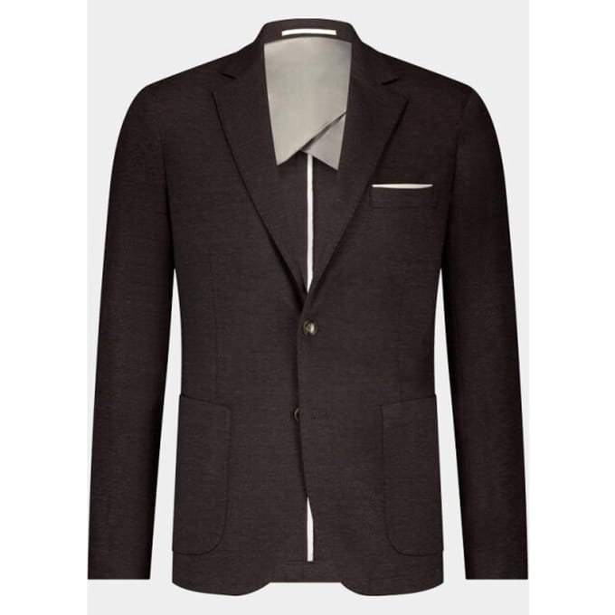Bos Bright Blue Colbert mylo jersey jacket drop 8 253038my69bo/870 dark brown