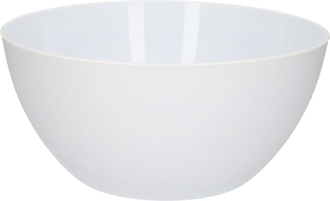 Plasticforte Serveerschaal - D25xH12 cm - kunststof - wit - saladeschaal