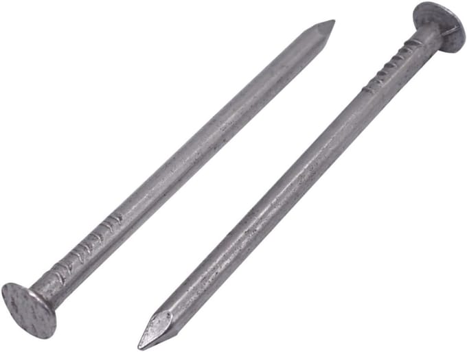 Pack van 300 constructienagels 3,5 x 60 mm - Platte ronde kop - Multifunctionele draadnagels voor houtbewerking