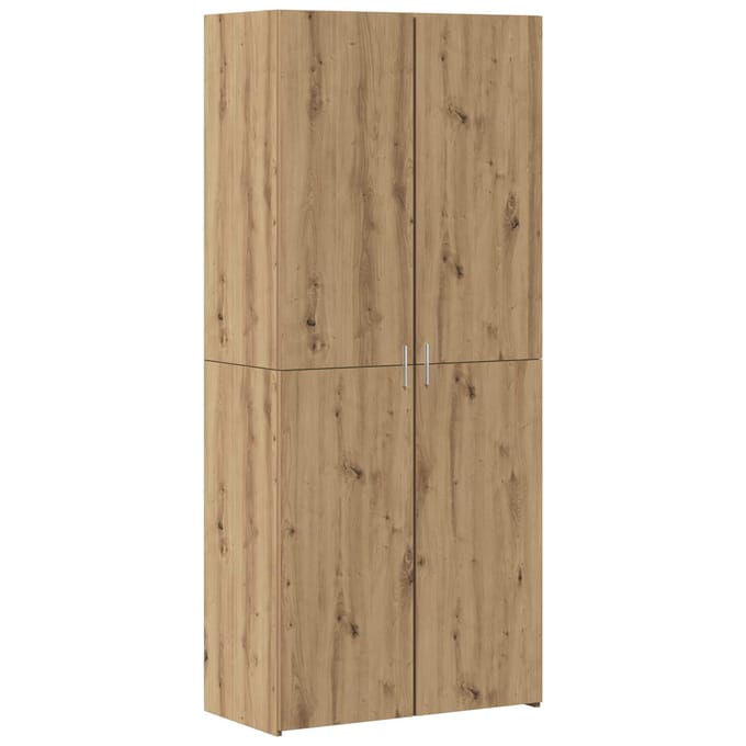vidaXL - Highboard - 2 - st - Artisan - Eiken - 80 - x - 42 - x - 185 - cm
