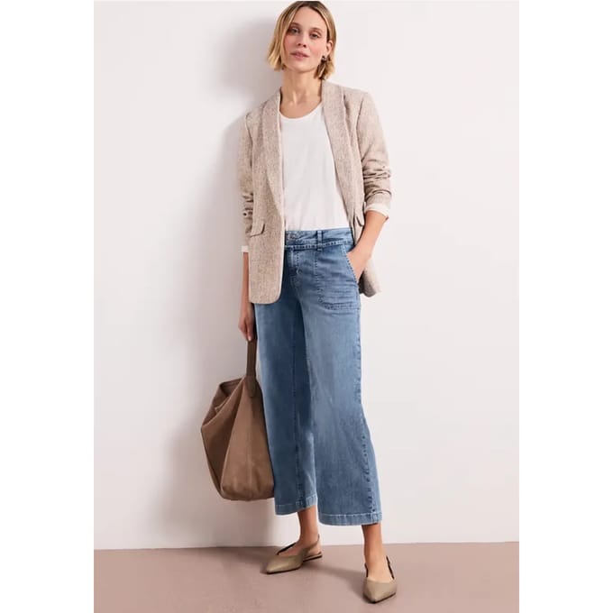 Mid Waist Wide Legs jeans in Loose Fit