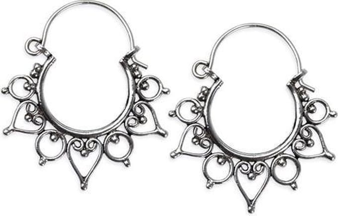 zilveren oorbellen “Indian Ornament” (O1005)