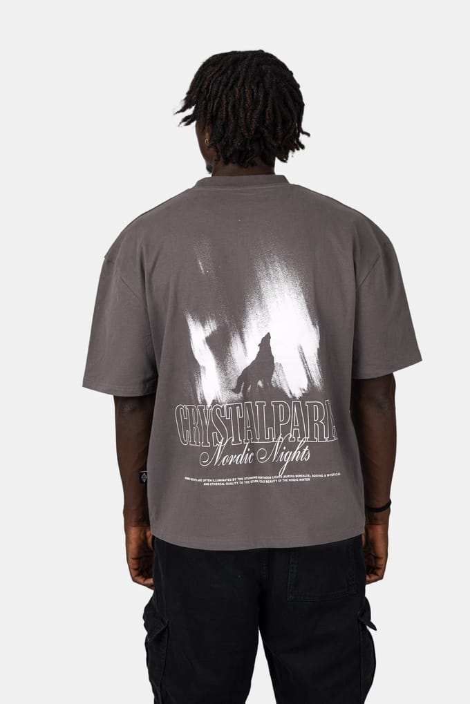 Crystal Paris Oversized T-shirt Wolf