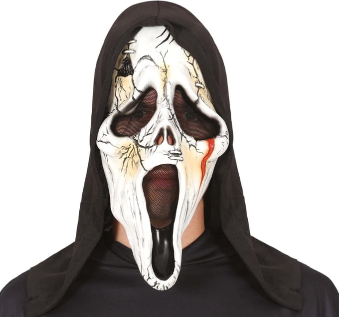 Fiestas Guirca - Gezichtsmasker killer met kap