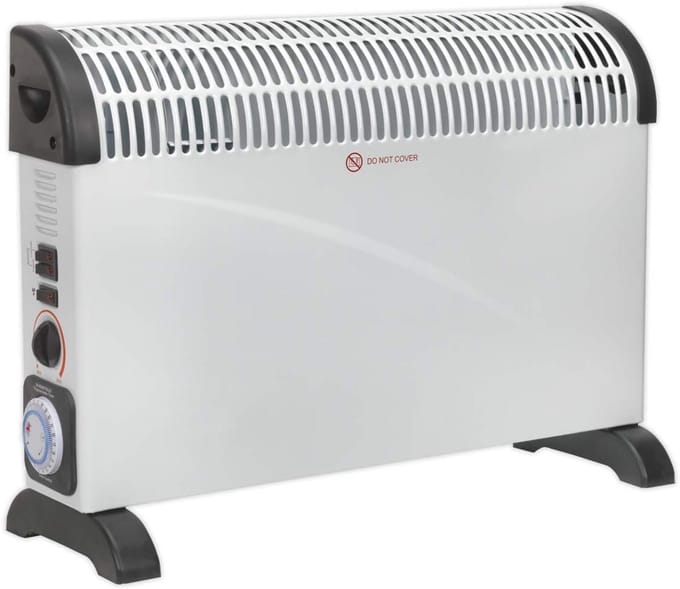 Krachtige Convector Kachel met Turbo Ventilator en Timerfunctie