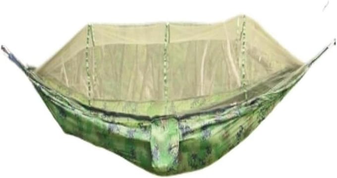 Camping Hangmat - Draagbare Schommel - Outdoor Ontspanning - Met Klamboe - 1.2 kg - Blauw