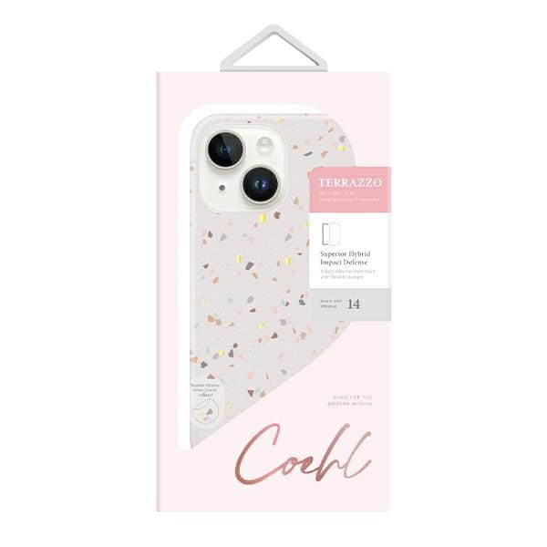 Uniq Coehl Serie - Telefoonhoesje - Terrazzo - Sandstone - iPhone 14