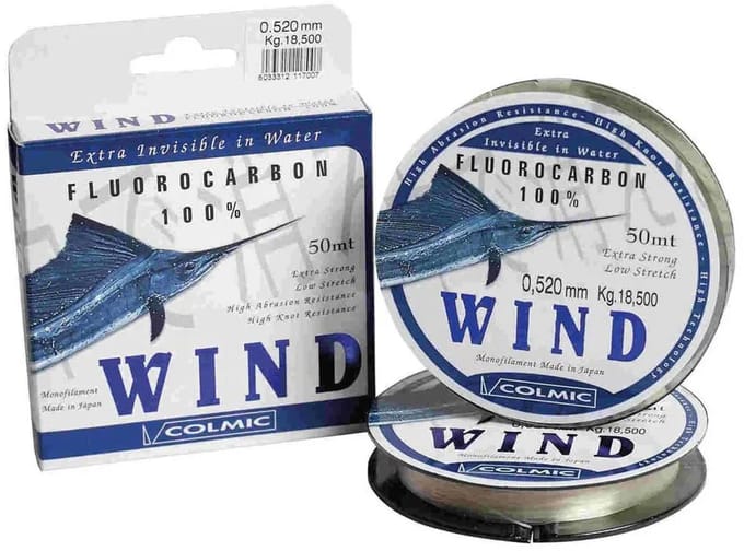 Colmic Wind Flurocarbon 50 M Transparant 0.520 mm