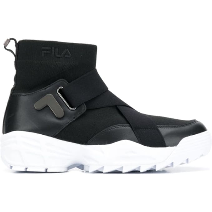 Fila Hi Top Sock Dames Zwart Schoenen