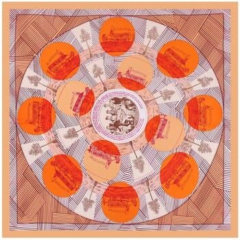 Sjaal V 1969 Carré de Soie CERCLE