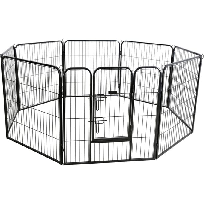 Kerbl Huisdierverblijf met deur voor honden en puppy's 8 elementen à 80x77cm