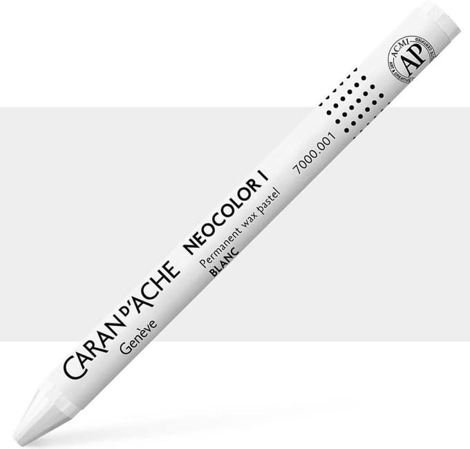 Caran d´Ache Neocolor I Permanente Waskrijt | Wit (001)