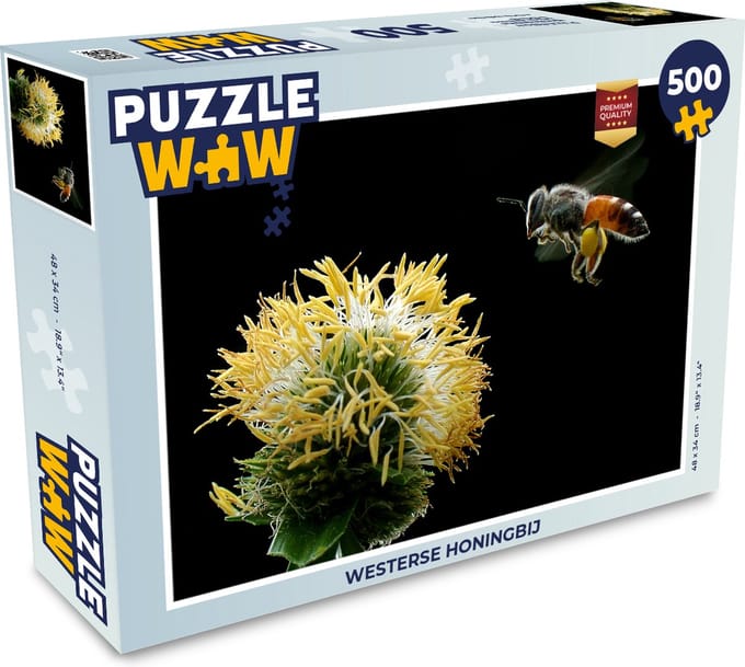 Puzzel Westerse honingbij - Legpuzzel - Puzzel 500 stukjes