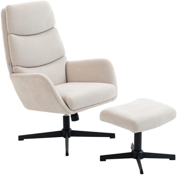 Fauteuil - Relaxstoel - Relaxfauteuil - Stoel - Met armleuning - Voor één Persoon - Beige