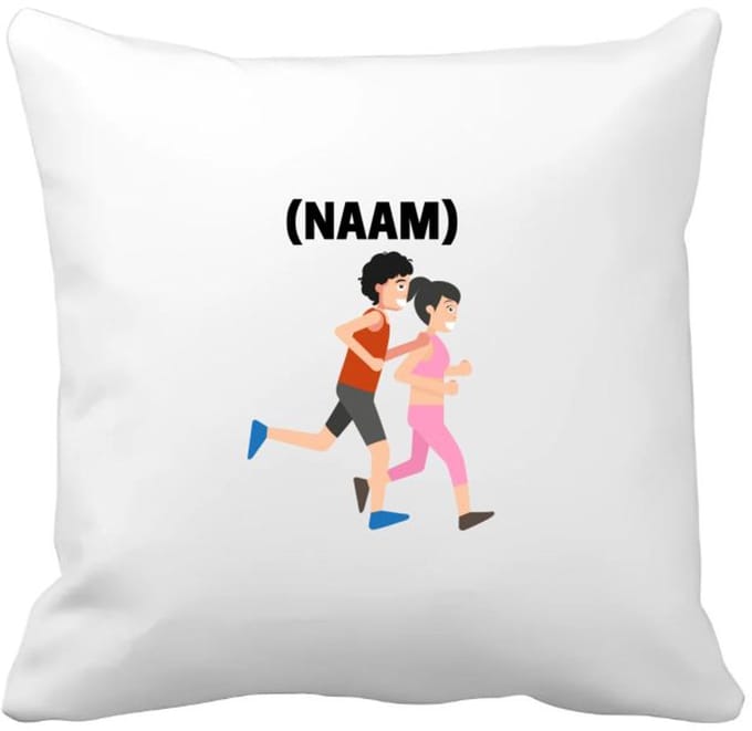 Akyol - hardloop met eigen naam Kussen hoes - Hardlopen - hardloper - sport - 40 bij 40 cm