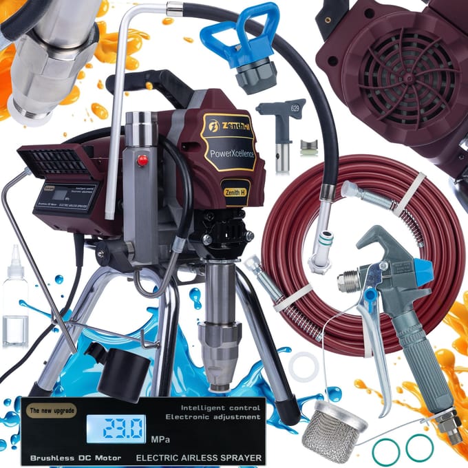 Zenthril Airless Verfspuit Zenith H - 3200W, 20MPa - 0,031" 4,5L/min - Elektronische Drukregeling