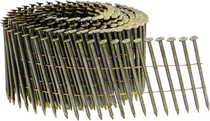 Coilnagels - Ringnagels - Stevig Bevestigen - Geribbelde Vorm - 10.500 Stuks - Gegalvaniseerd