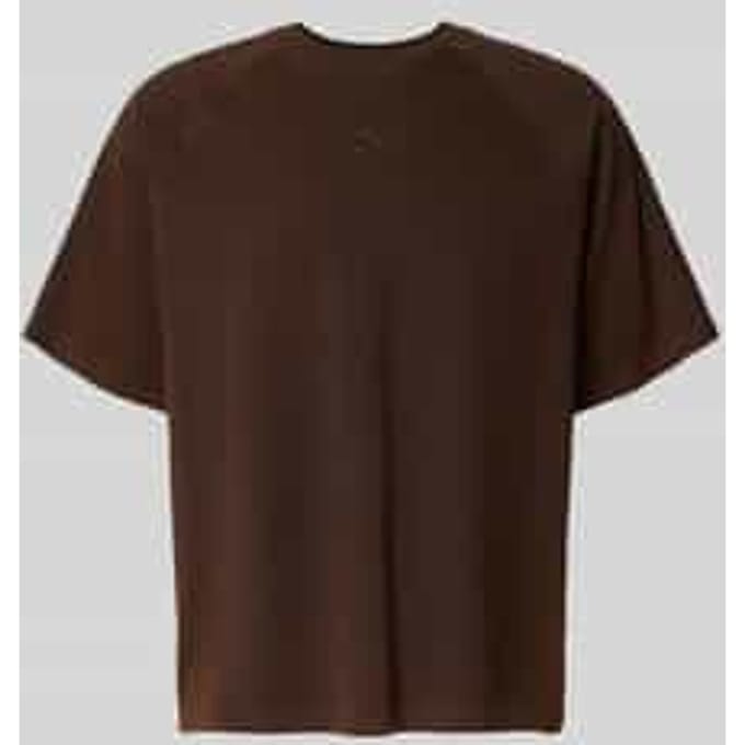 T-shirt met ronde hals en labelstitching