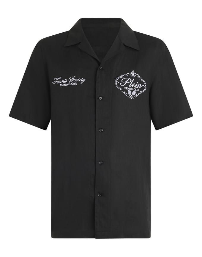 Linen Bowling Shirt Tennis Club