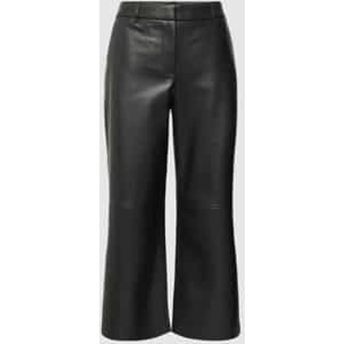 Bootcut capribroek in leerlook