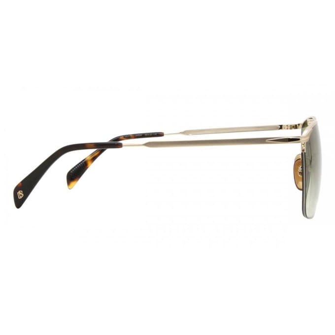 David Beckham Zonnebril 1001/s Cat.3 Vierkant Rvs Goud/bruin