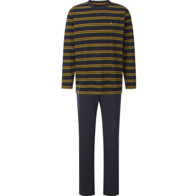 Babista herren Pyjama - 56/58 - donkerblauw - Plus Size