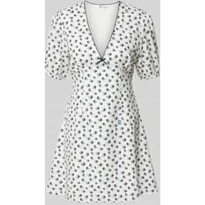 Mini-jurk met V-hals