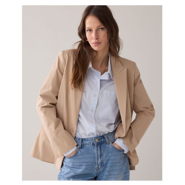 Summum Blazer Cotton Blend  Beige 1s1299-12365