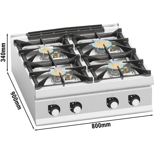 GGM Gastro Gasherd - mit 4 Brennern - 28 kW