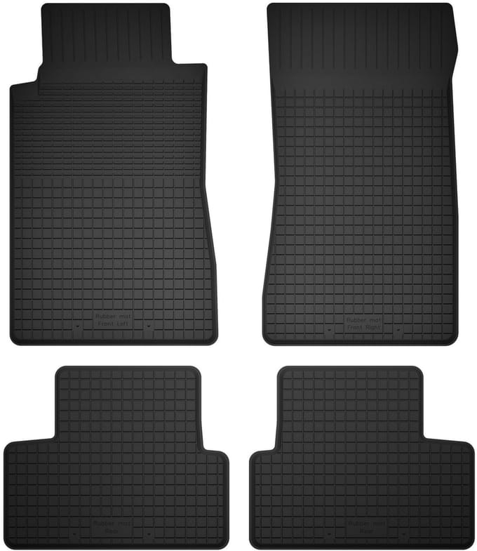 Wielganizator BasicProtect Serie - Rubber Automatten - Mercedes C W202 - 4 Stuks - Antislip