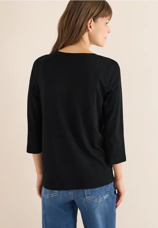 Shirt met glitter tekst