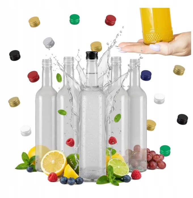 Bimberek - Decoratieve Fles - 500ml - Kristallook - Hoge Kwaliteit