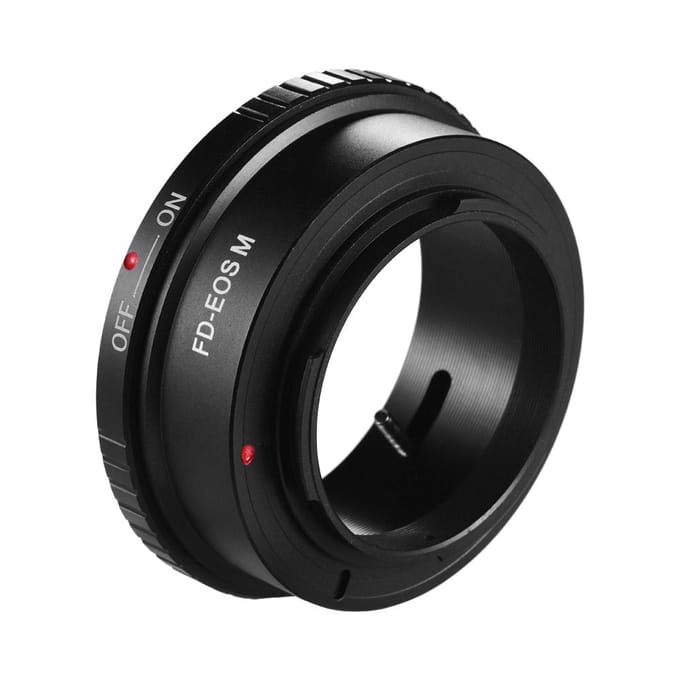FD-EOS M Lens Mount Adapter Ring voor Canon FD Lens naar Canon EOS M Serie Camera's voor Canon EOS M M2 zwart